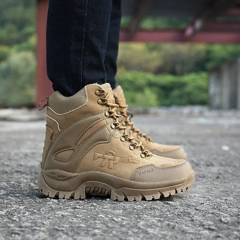 Men's Orthopedic Support Waterproof Combat Boots Lightweight Anti-Puncture Work Boots