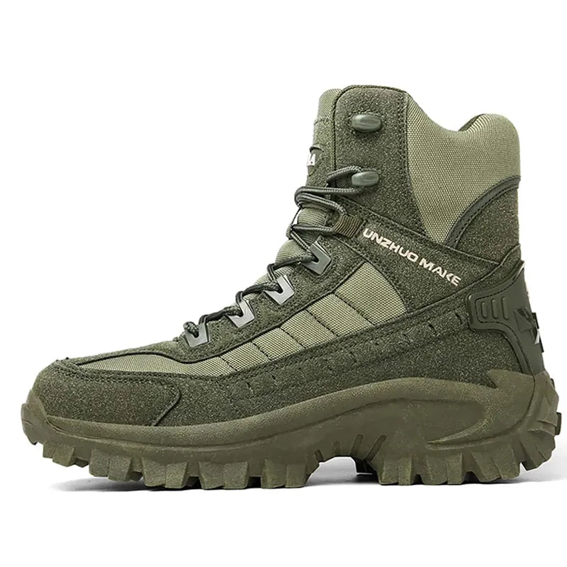 Men's Combat Boots Orthopedic Support Hiking Boots Waterproof Anti-Puncture Work Boots