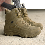 Men's Military Boots Ankle Support Hiking Boots Waterproof Non-Slip Anti-Puncture Work Boots