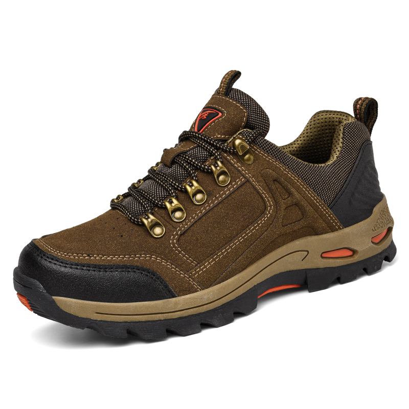 Men's Non-Slip Hiking & Work Shoes, Wide Fit, Arch Support, Cushioned