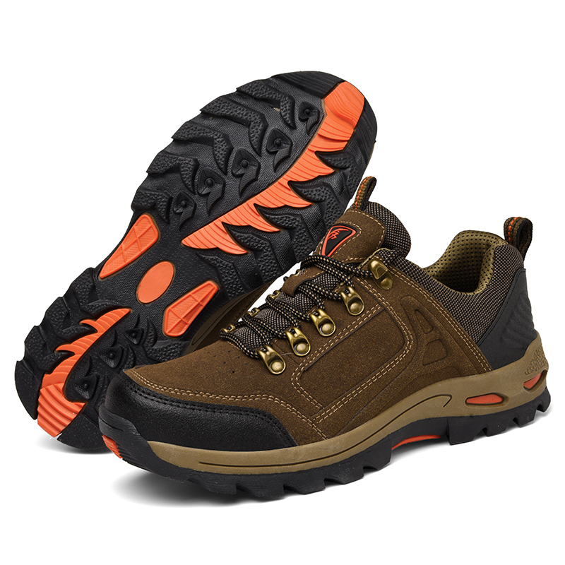 Men's Non-Slip Hiking & Work Shoes, Wide Fit, Arch Support, Cushioned