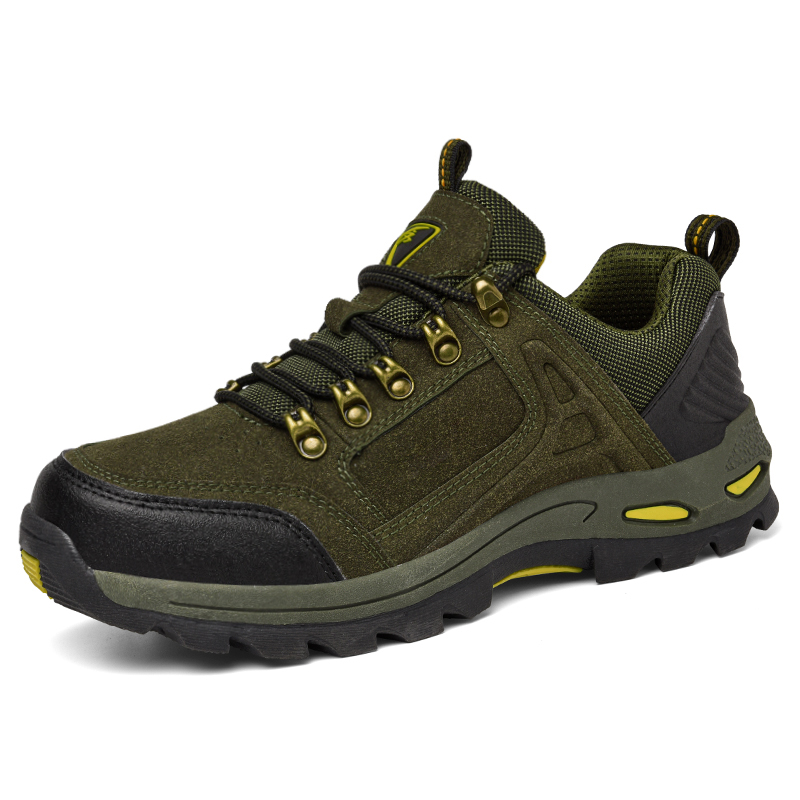 Men's Non-Slip Hiking & Work Shoes, Wide Fit, Arch Support, Cushioned
