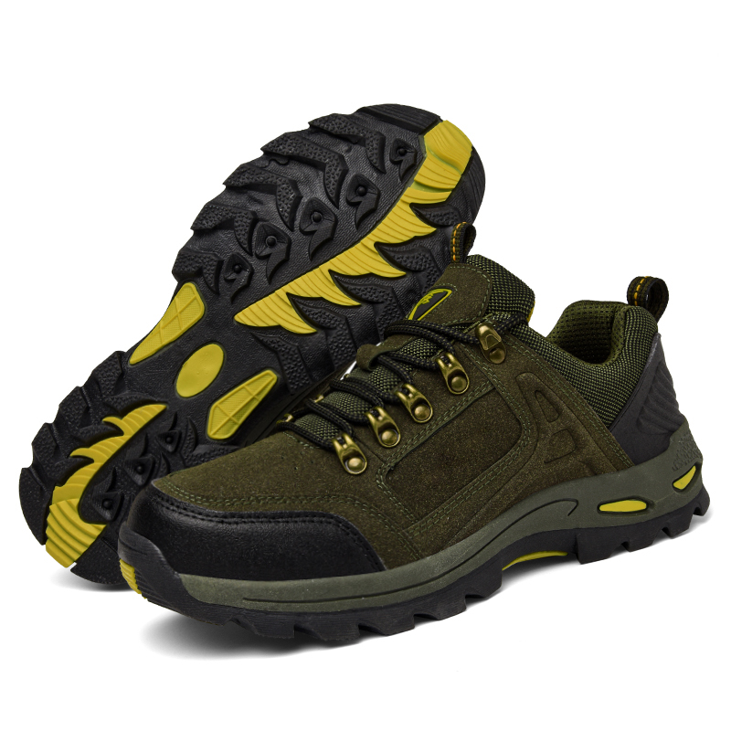 Men's Non-Slip Hiking & Work Shoes, Wide Fit, Arch Support, Cushioned