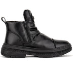 Men's Comfortable Leather Motorcycle Boots Work Boots Waterproof Anti-Slip Anti-Sprain