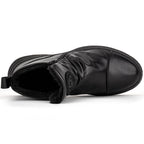 Men's Comfortable Leather Motorcycle Boots Work Boots Waterproof Anti-Slip Anti-Sprain
