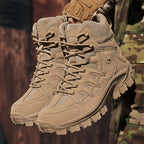 Men Ankle Support Waterproof Non-Slip Hiking Boots Anti-Puncture Anti-Sprain Work Boots