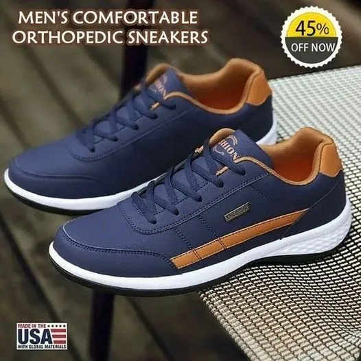 Bequeme Herren-Sneaker mit Fußgewölbestütze Rutschfeste Laufschuhe