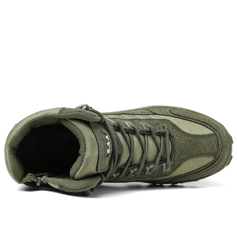 Men's Combat Boots Orthopedic Support Hiking Boots Waterproof Anti-Puncture Work Boots