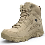 Men's Military Boots Ankle Support Hiking Boots Waterproof Non-Slip Anti-Puncture Work Boots
