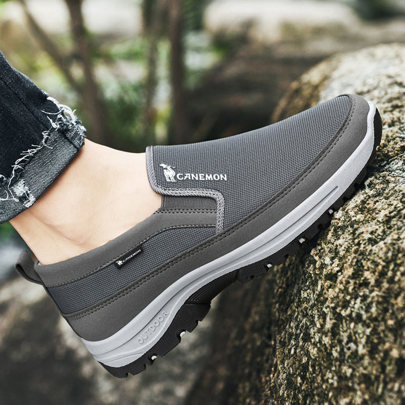 Men's Arch Support Loafers Waterproof Breathable Lightweight Non-Slip Walking Shoes